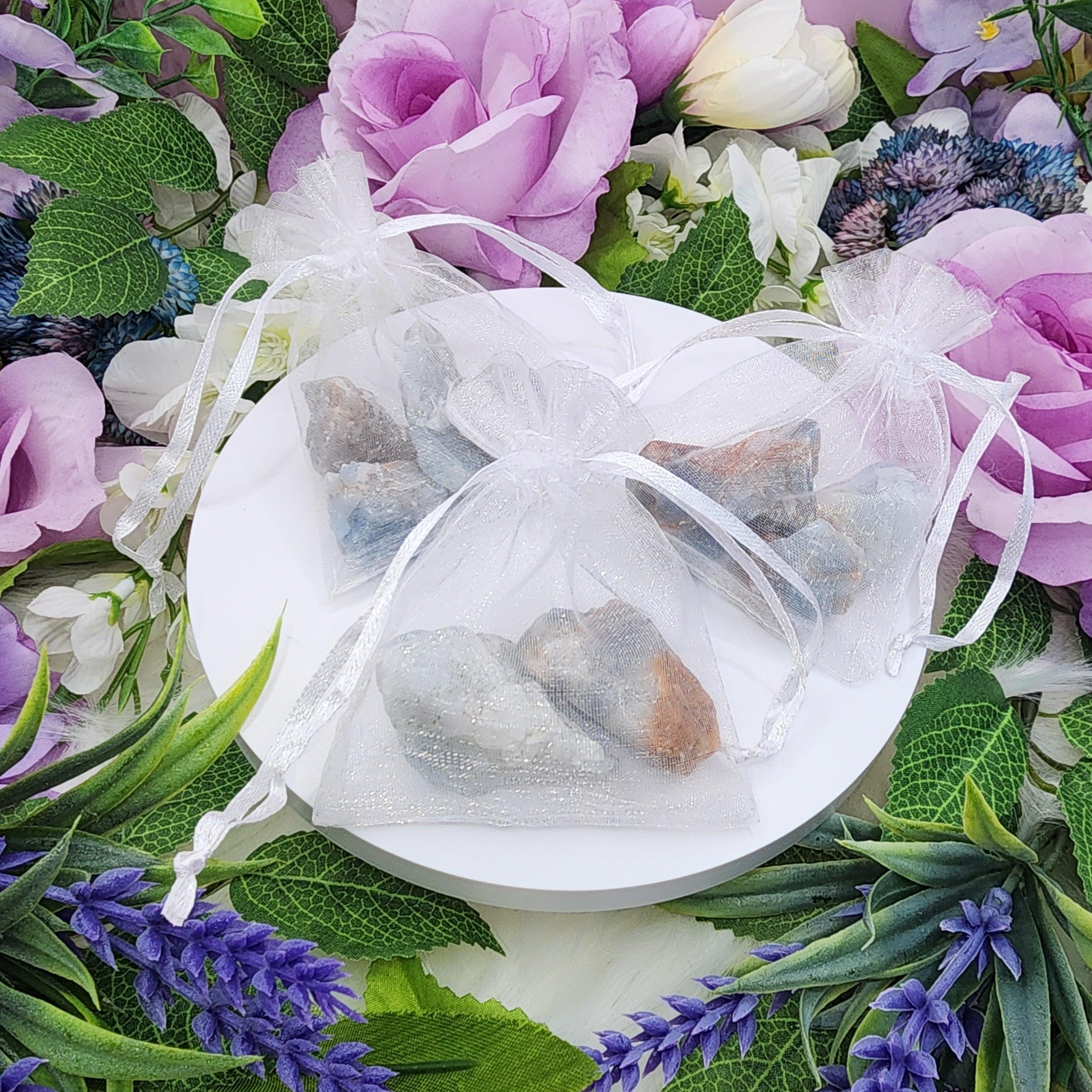 2 oz Raw Blue Calcite Stone Bags - Classic Variable