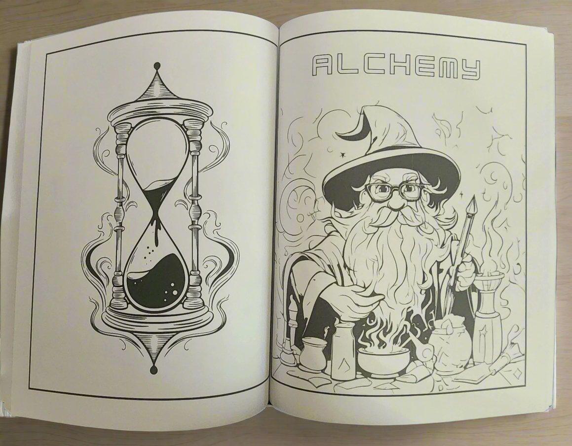 Cursed Chronicles Coloring Book