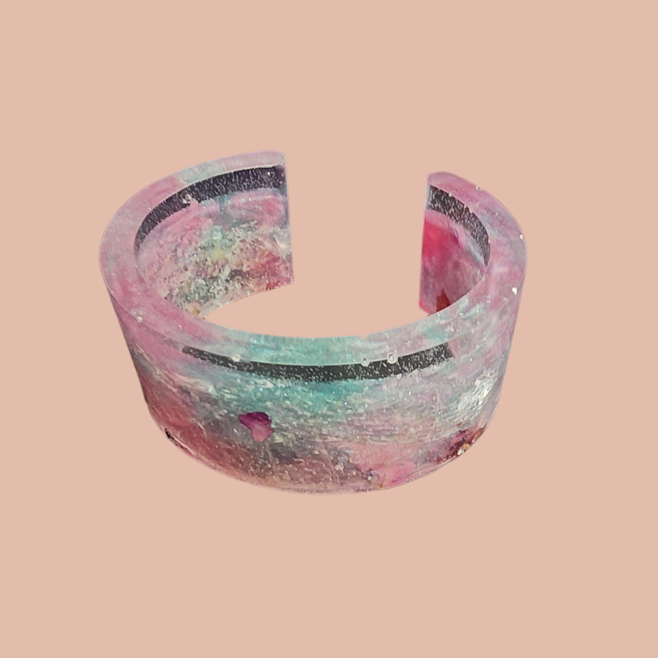 Resin Floral Bracelet