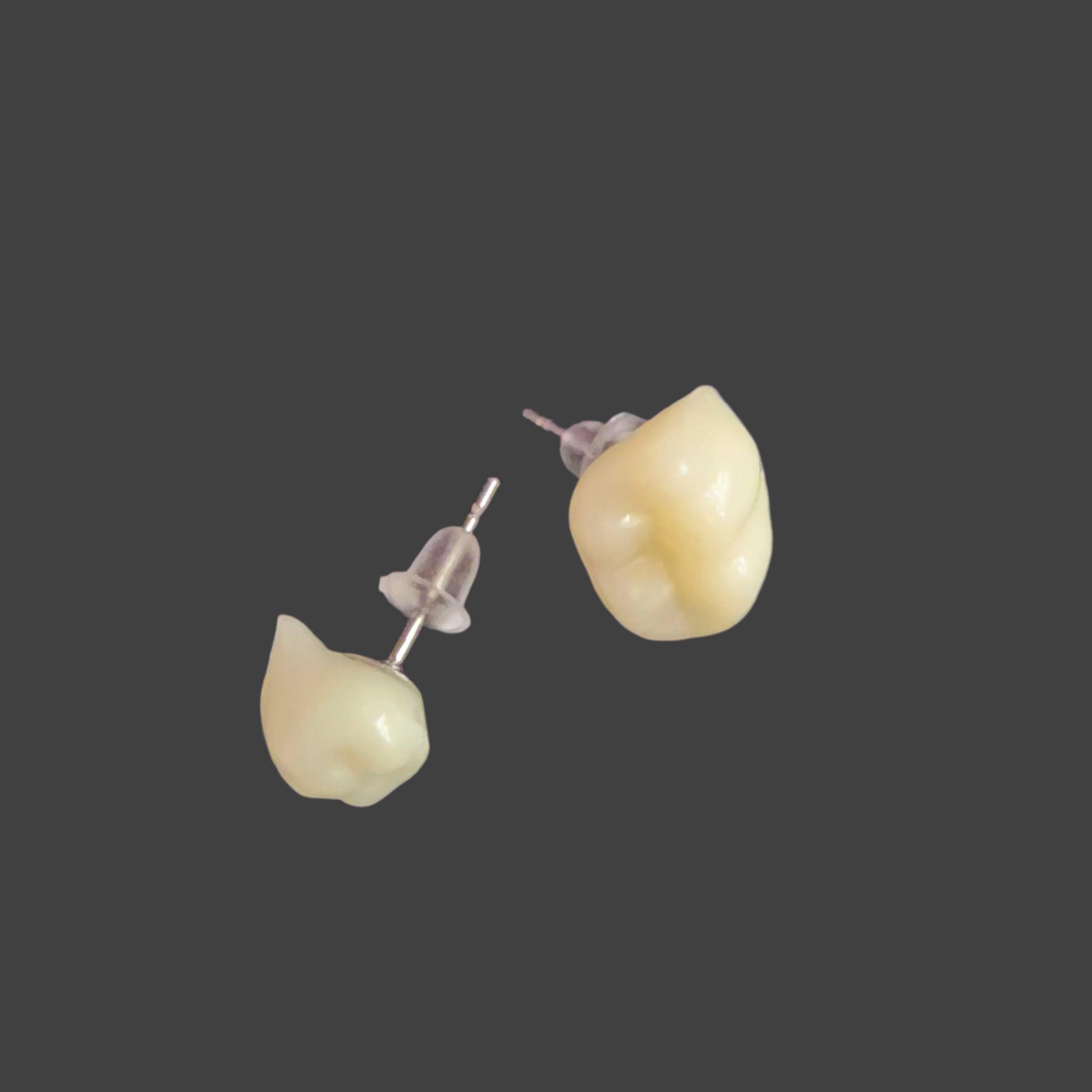 Resin Teeth Earrings