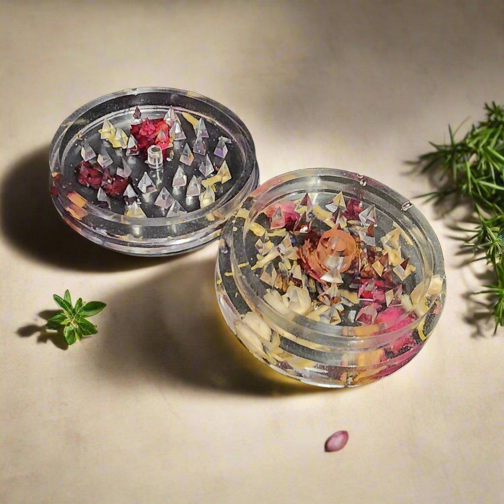 Floral Resin Herb Grinder