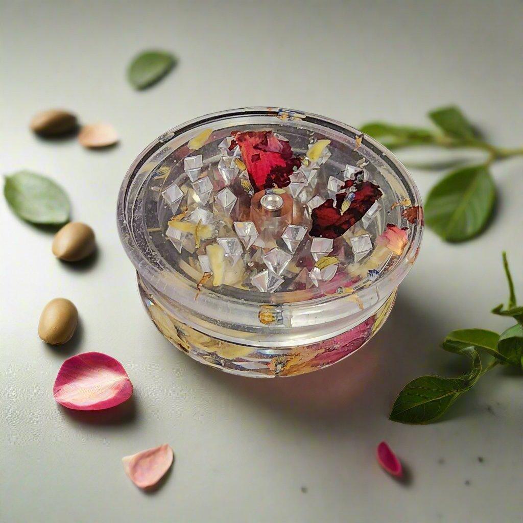 Floral Resin Herb Grinder