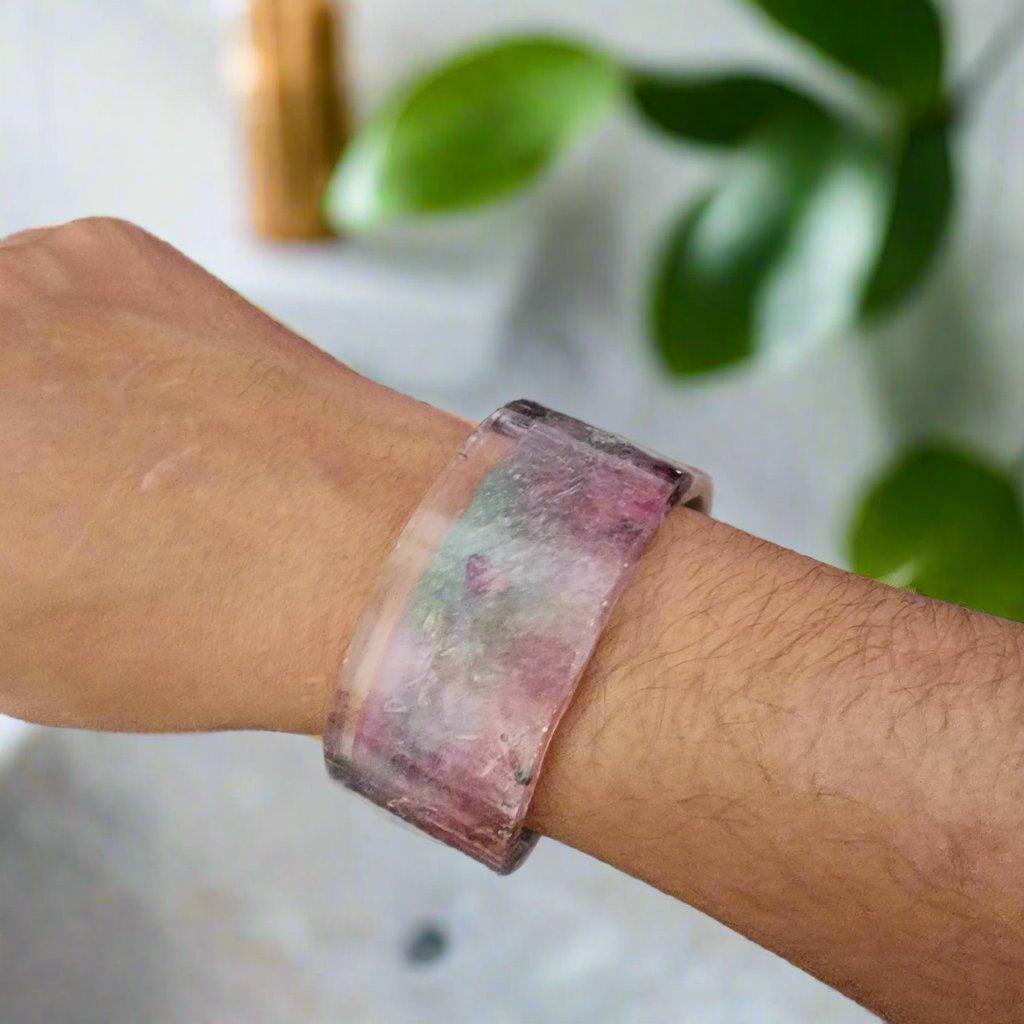 Resin Floral Bracelet