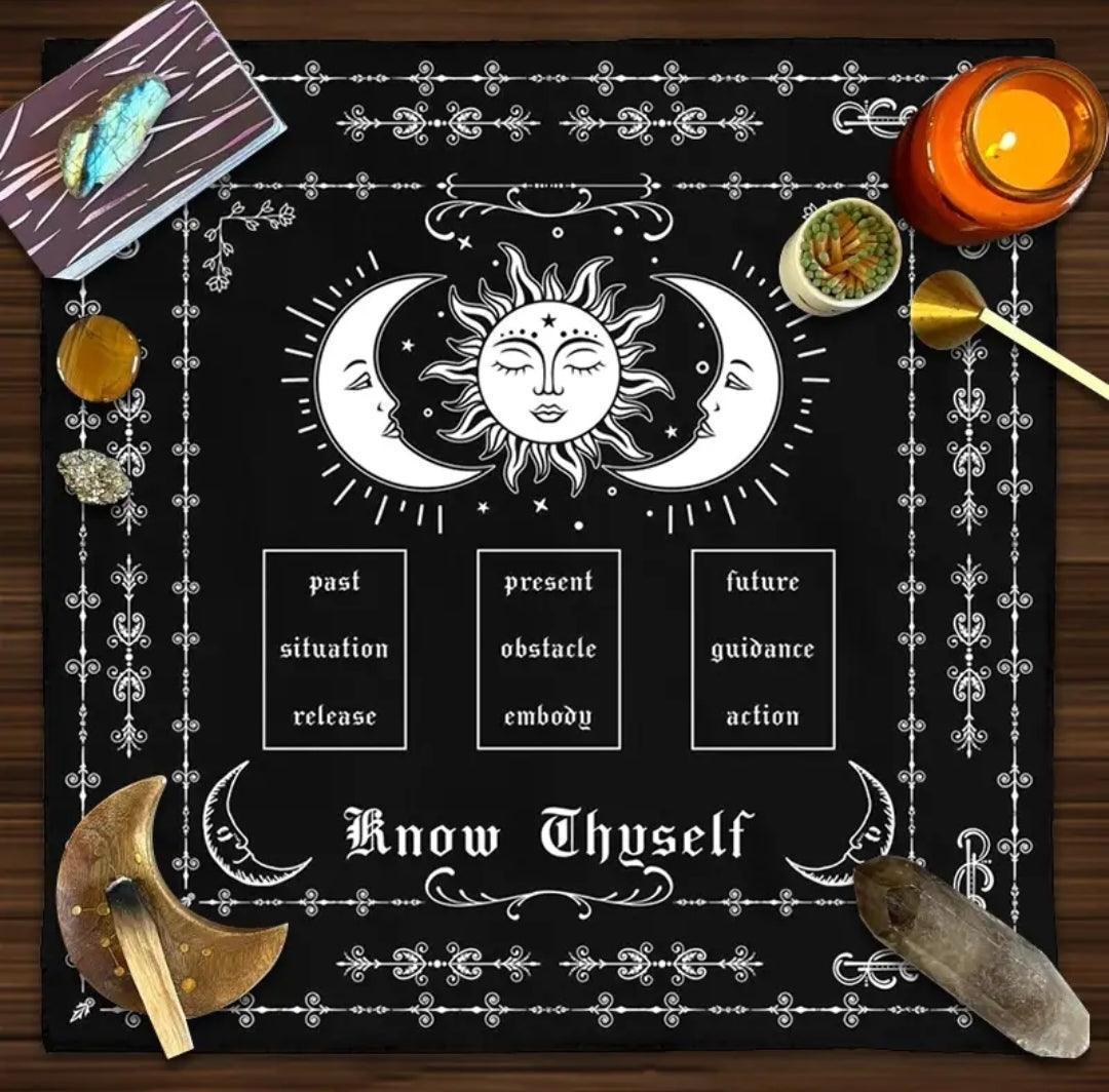 3 Tarot Card Spread Altar Cloth - Classic Variable