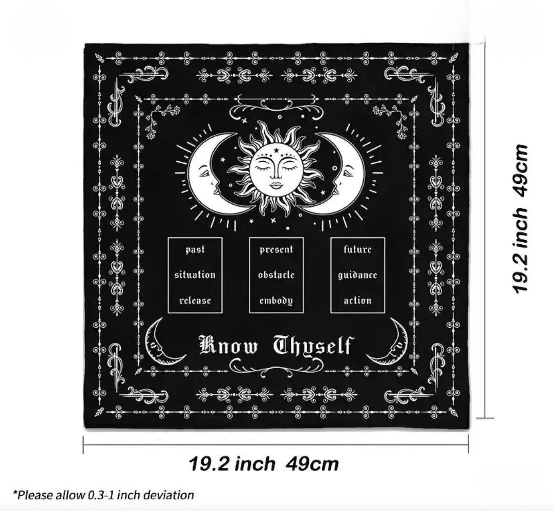 3 Tarot Card Spread Altar Cloth - Classic Variable