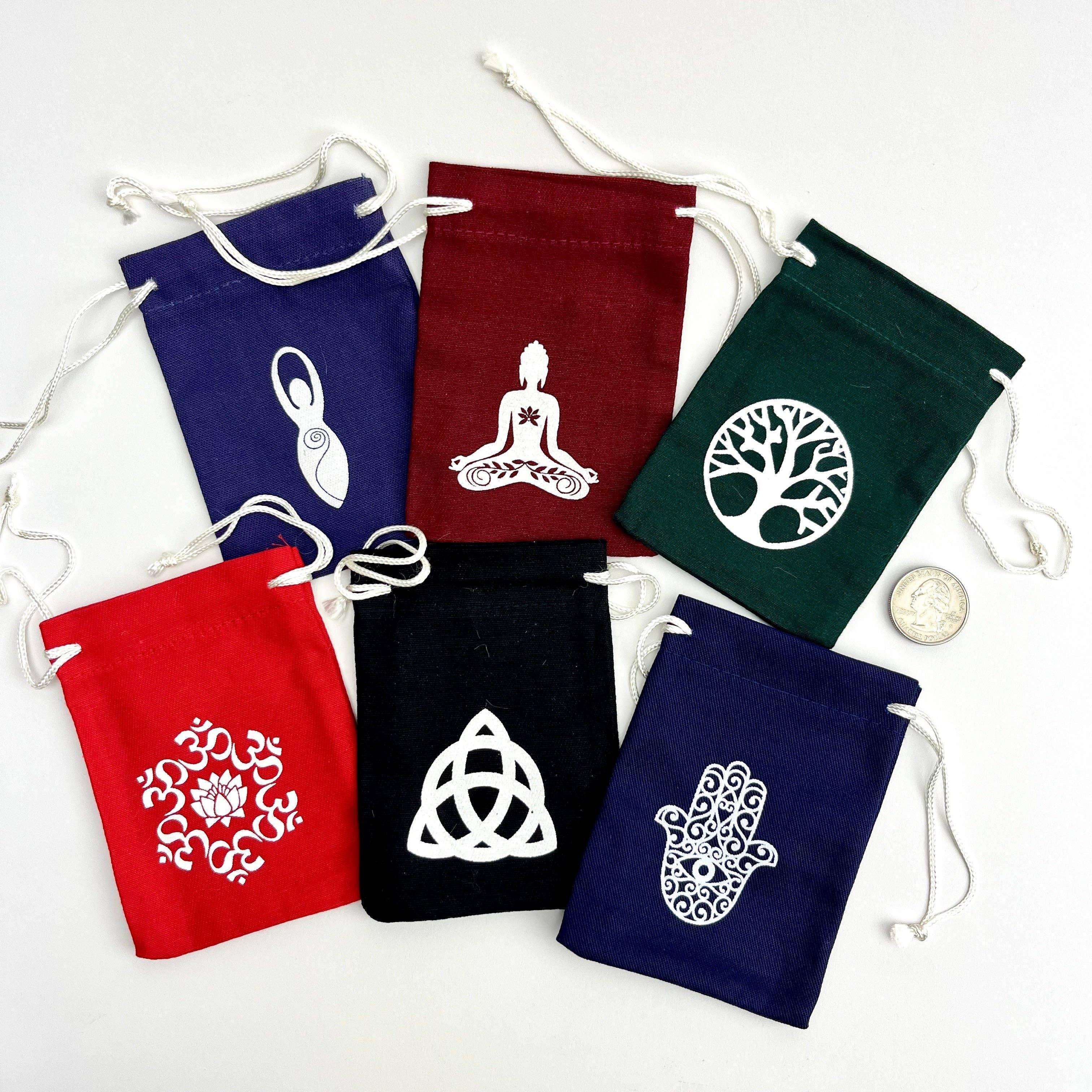 Small Stone Drawstring Bag