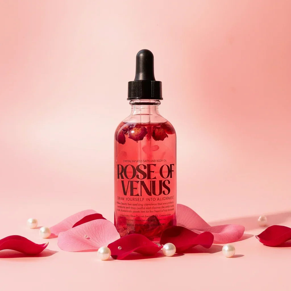 Rose Of Venus Crystal Infused Bath & Body Oil