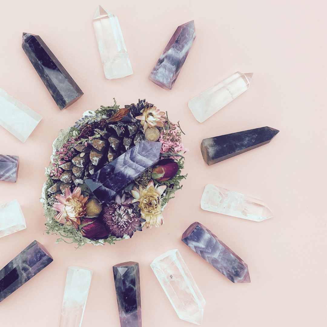 Natural Amethyst Crystal Quartz Point