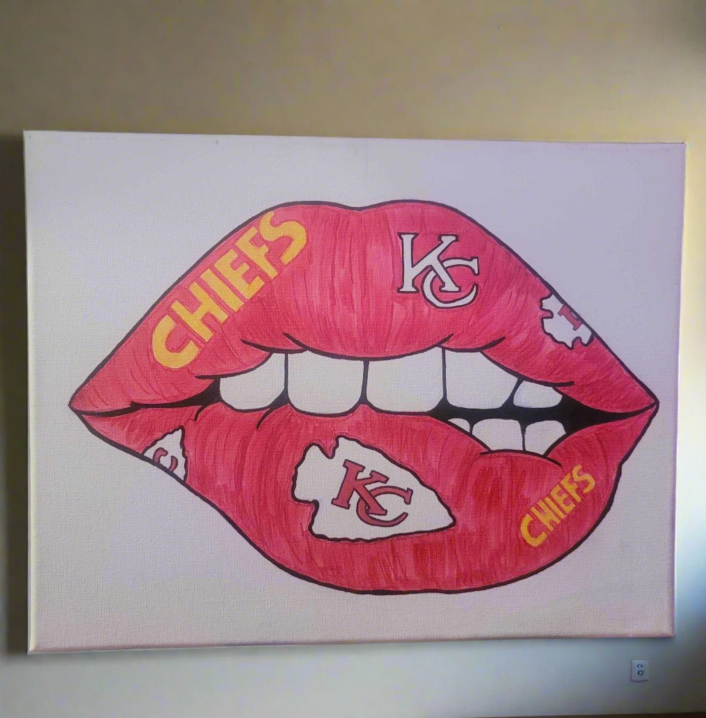 Kansas City Chief Inspired Paintings