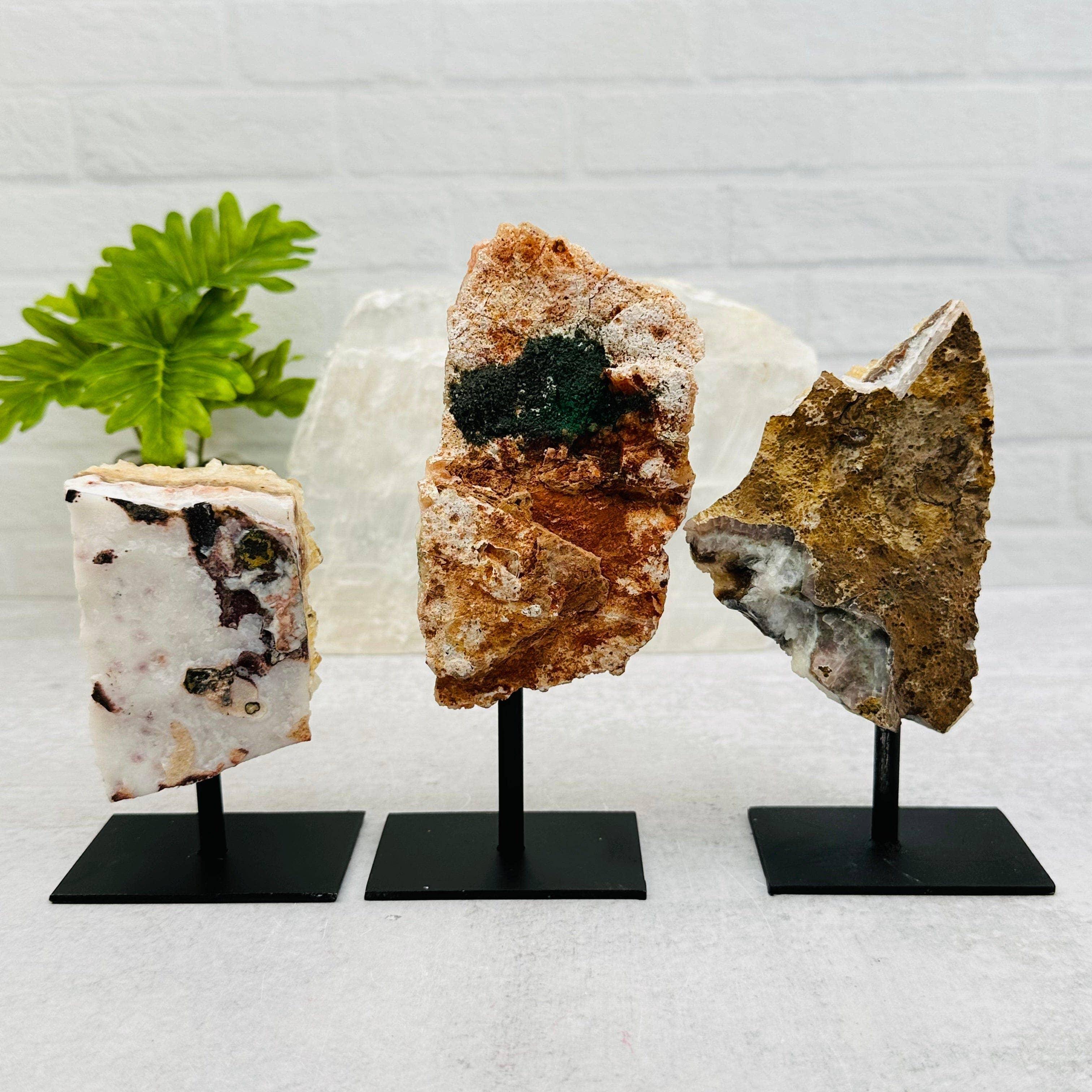 Citrine Cluster on Metal Stand