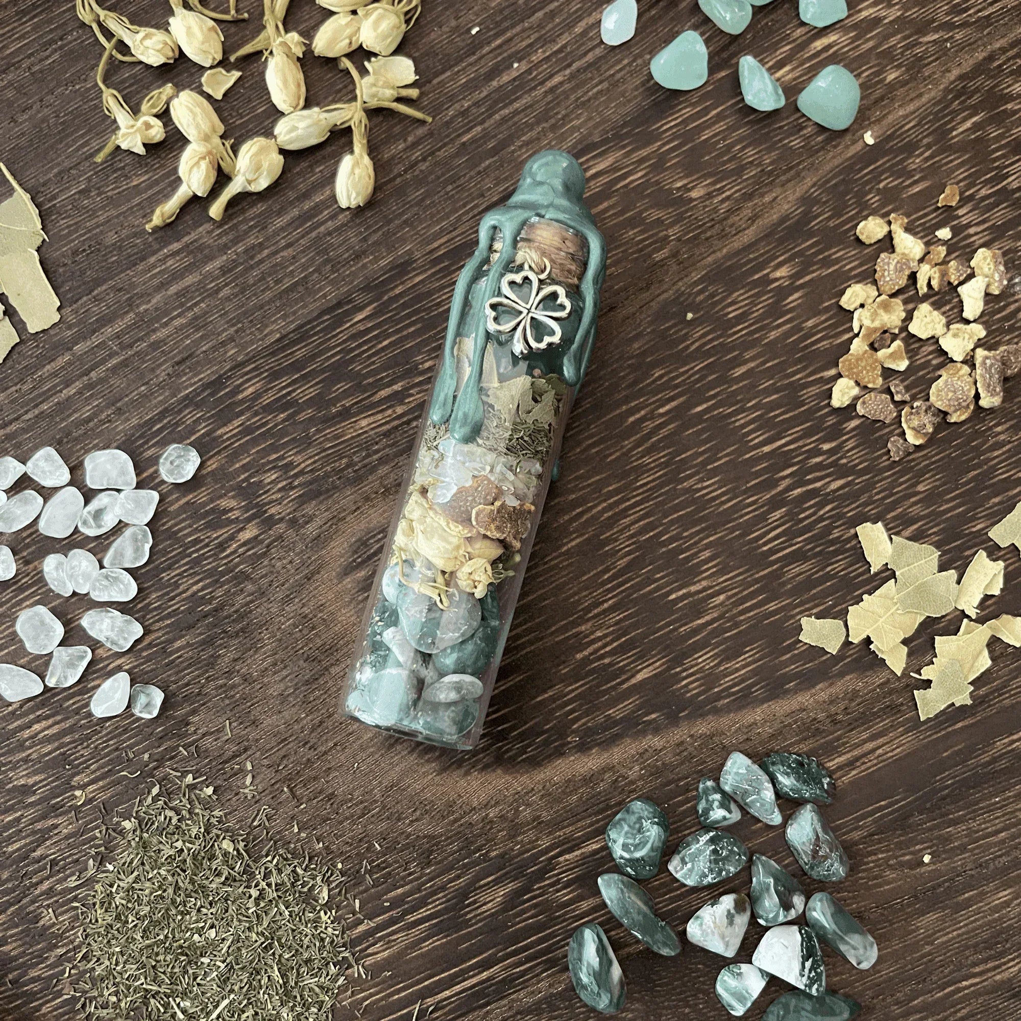 Abundance Spell Jar, Intention Jar, Witch's Spell Bottle - Classic Variable