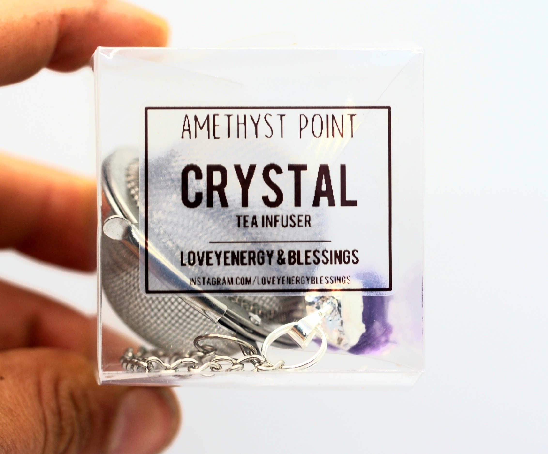 Amethyst Crystal Tea Infuser, Crystal Loose Leaf Tea Ball - Classic Variable