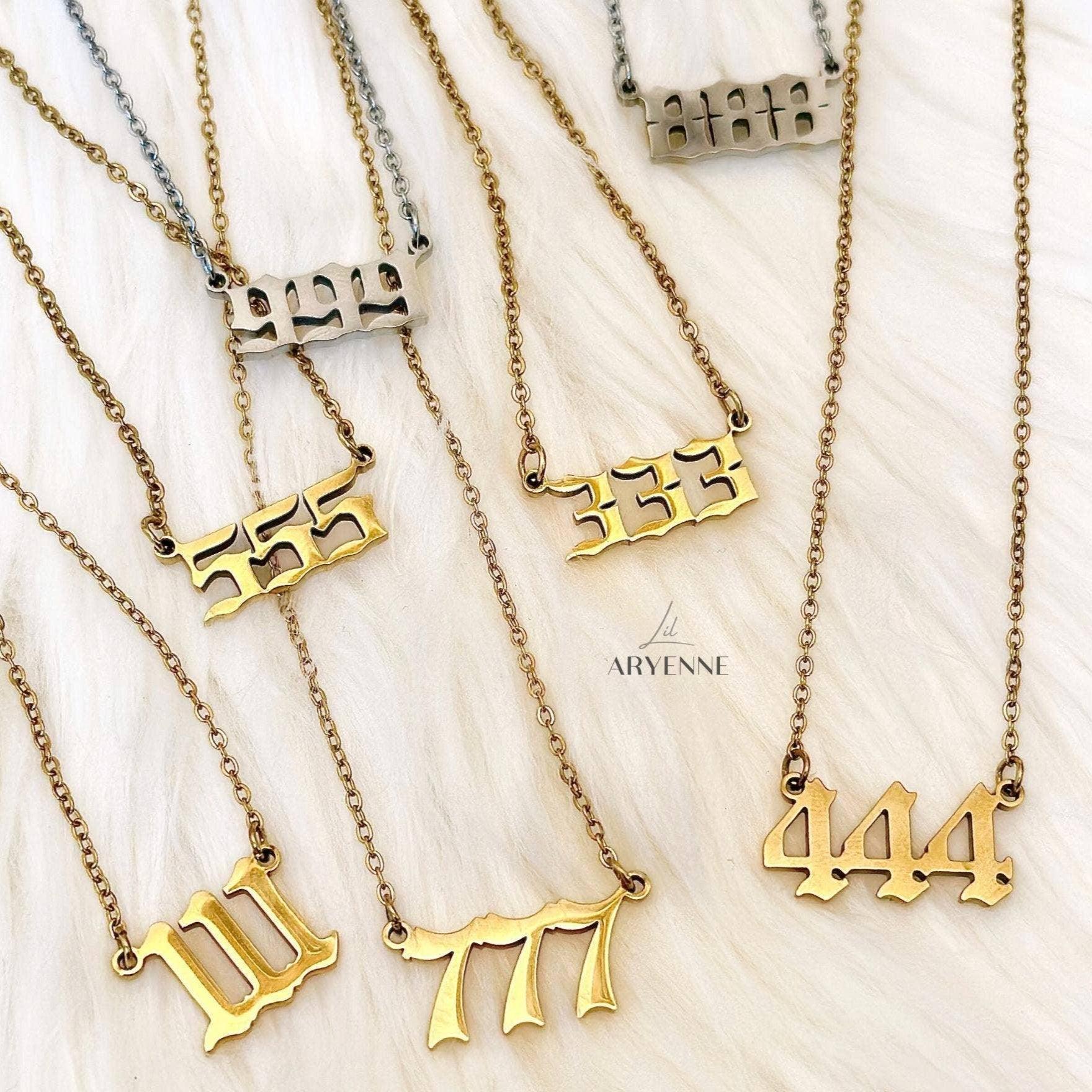 Angel Number Necklace - Classic Variable