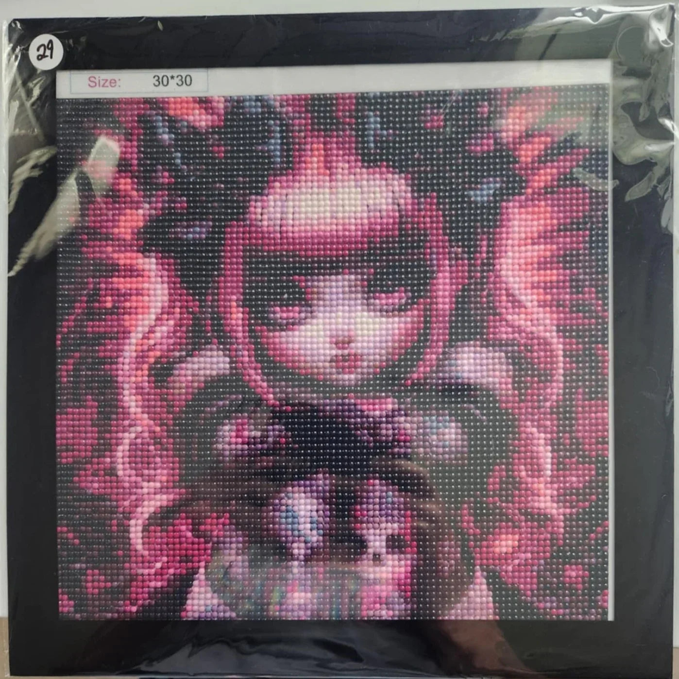 Diamond Art 30 x 30 cm Pictures w/Magnetic Frame