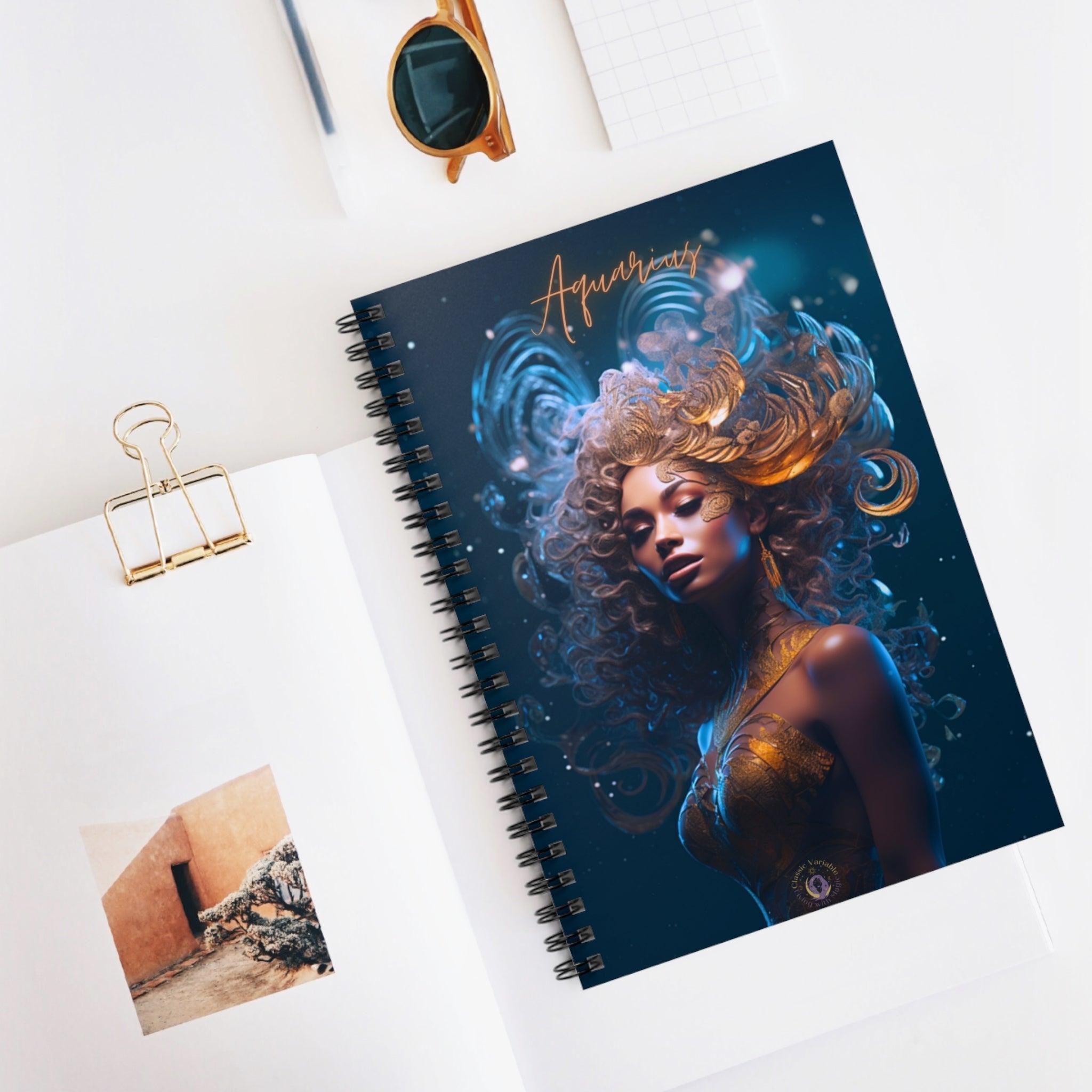 Aquarius Spiral Notebook - Ruled Line - Classic Variable