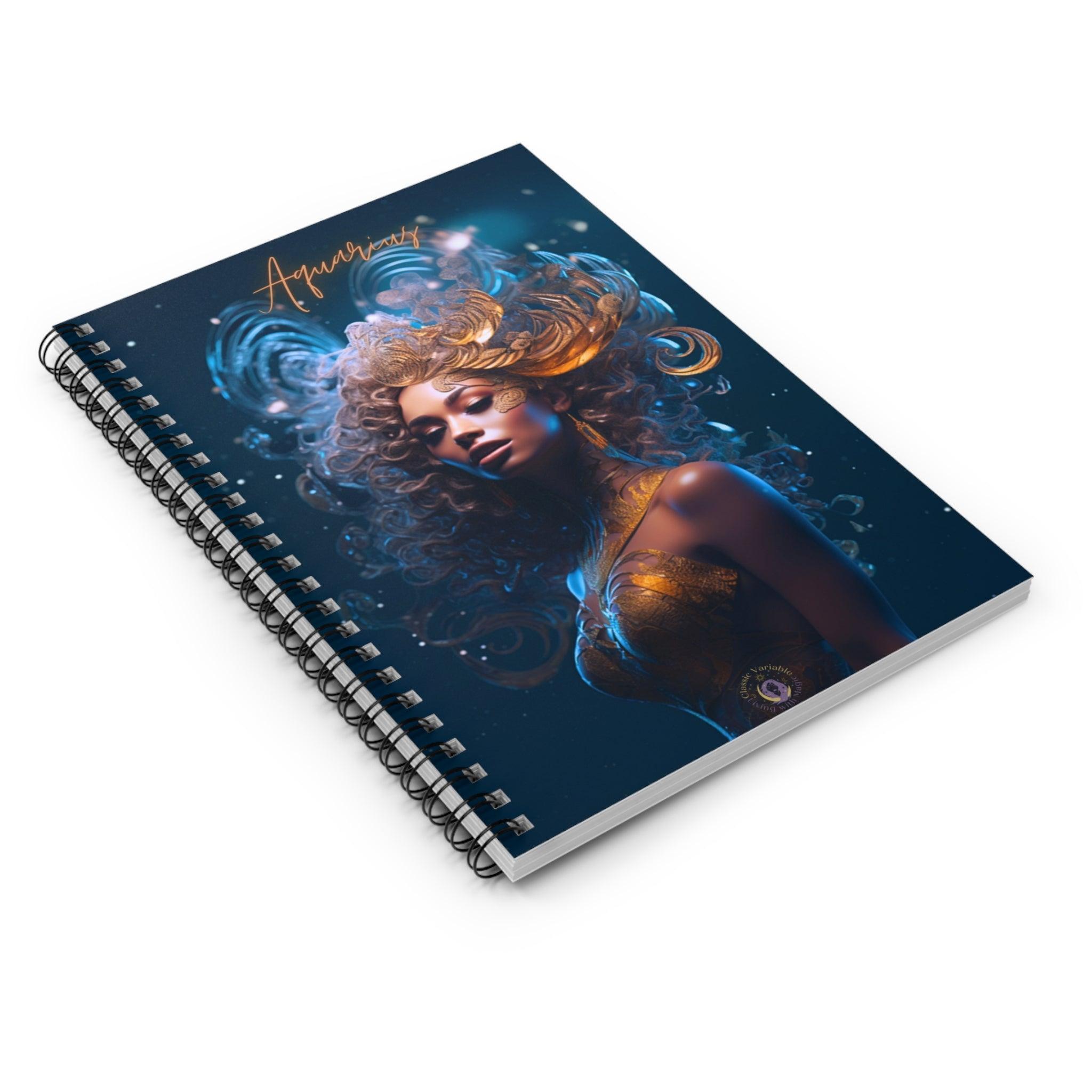 Aquarius Spiral Notebook - Ruled Line - Classic Variable