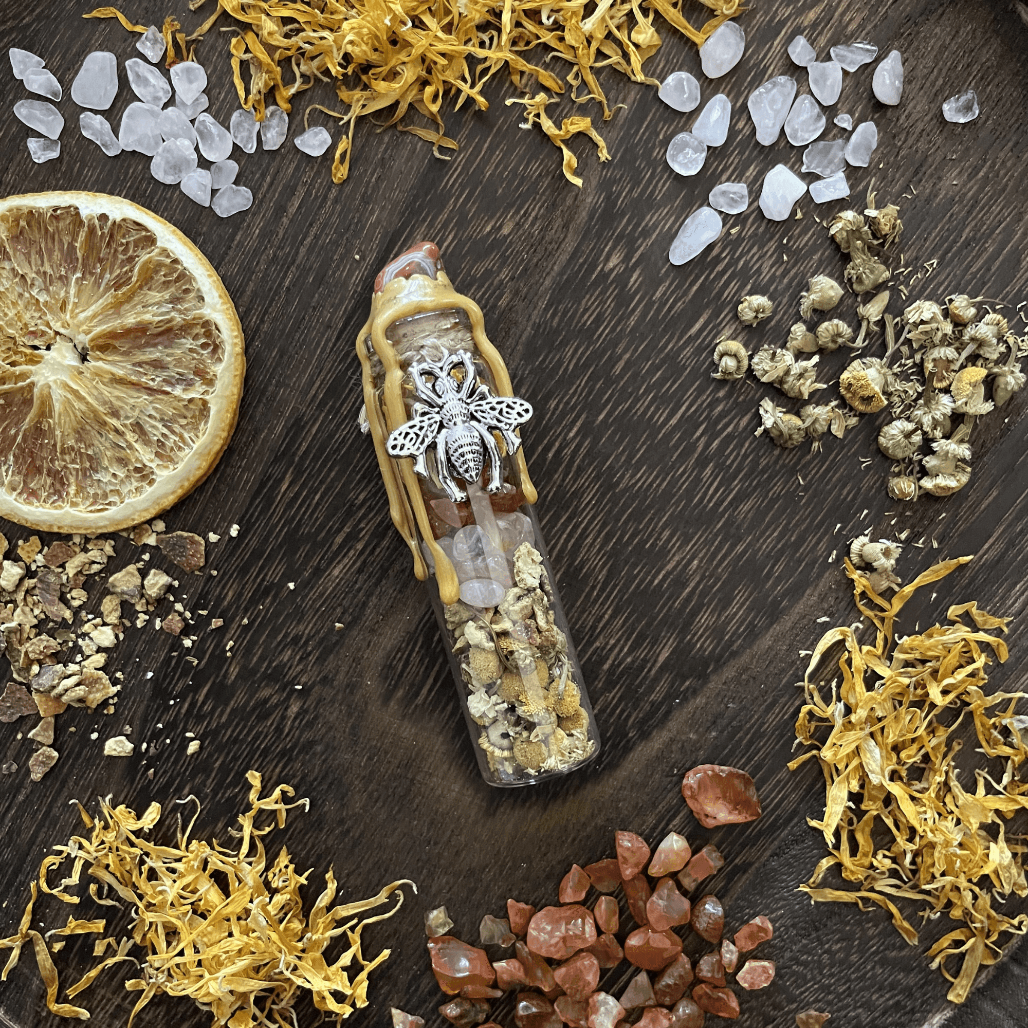 Bee Happy Spell Jar, Intention Jar, Witch's Spell Bottle - Classic Variable