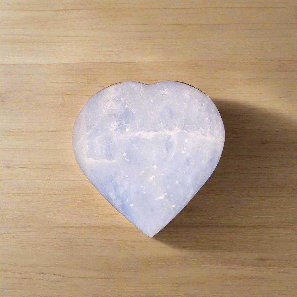 Blue Calcite Heart - Classic Variable
