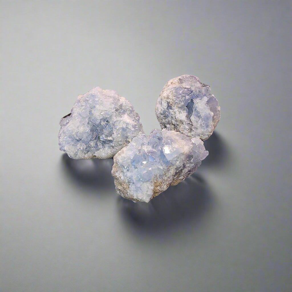 Blue Celestite Clusters - Classic Variable