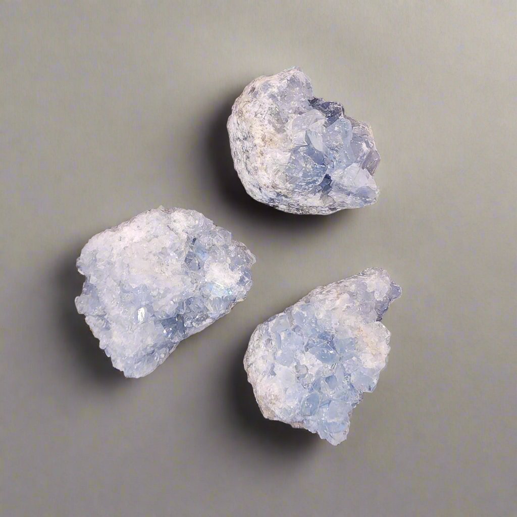 Blue Celestite Clusters - Classic Variable