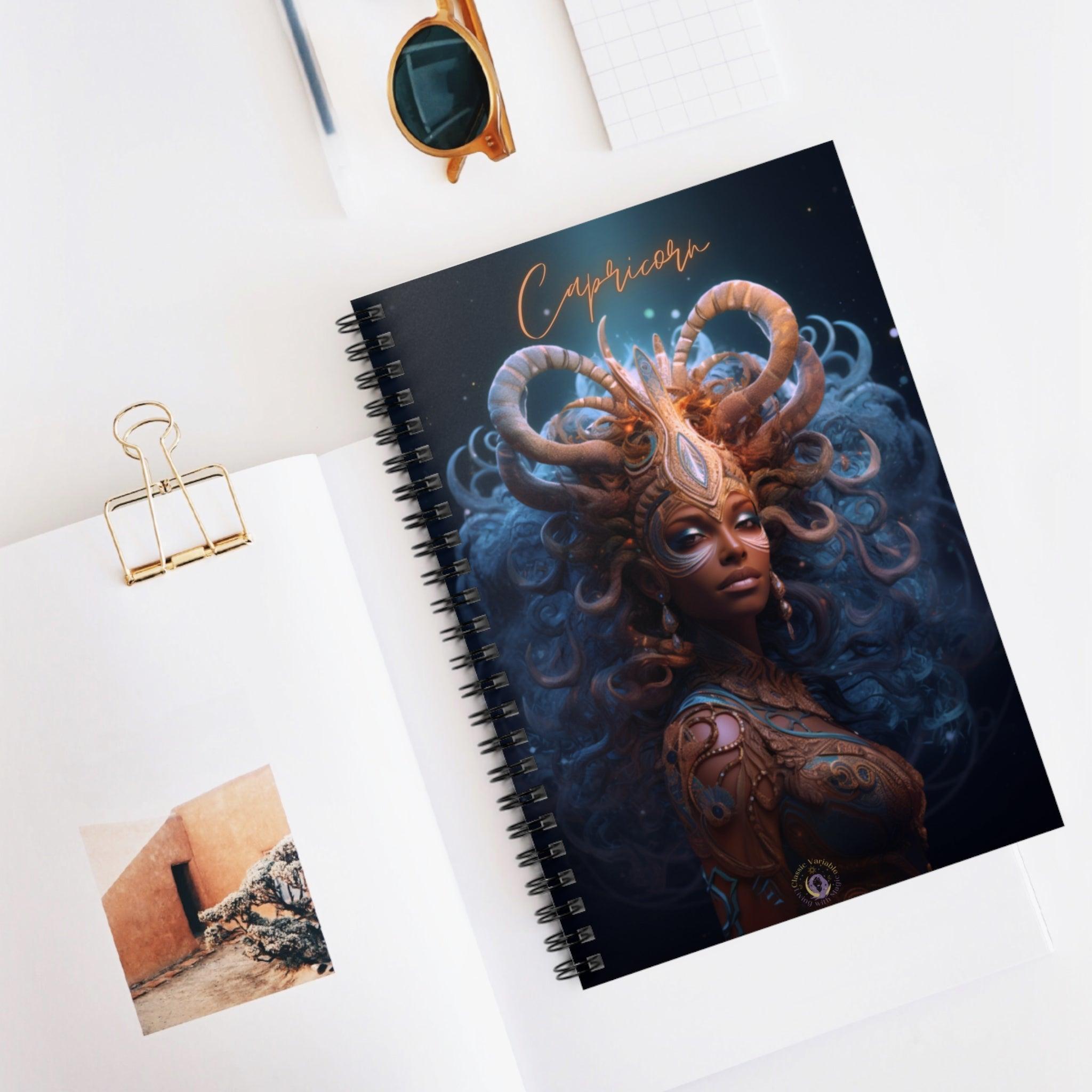 Capricorn Spiral Notebook - Ruled Line - Classic Variable