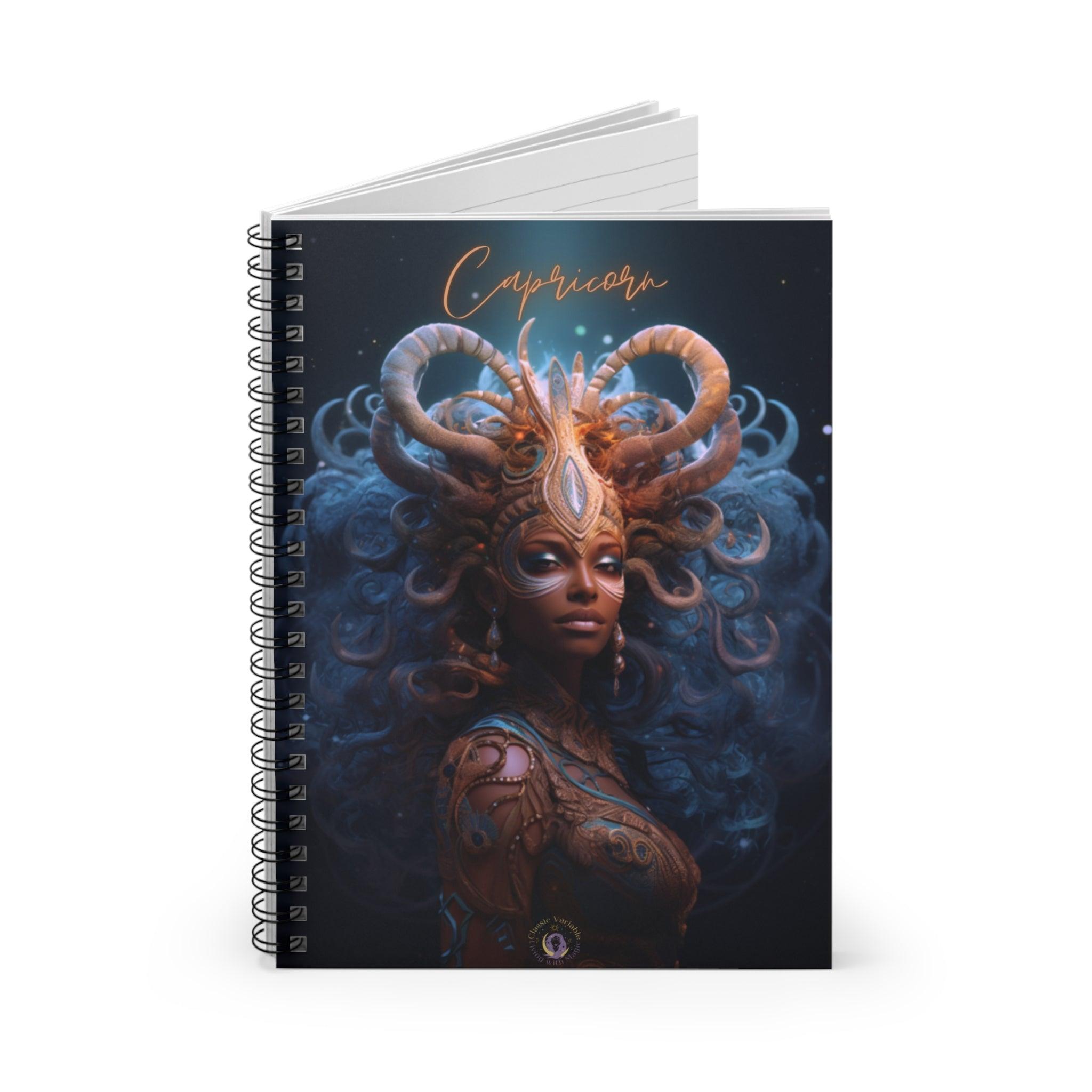 Capricorn Spiral Notebook - Ruled Line - Classic Variable