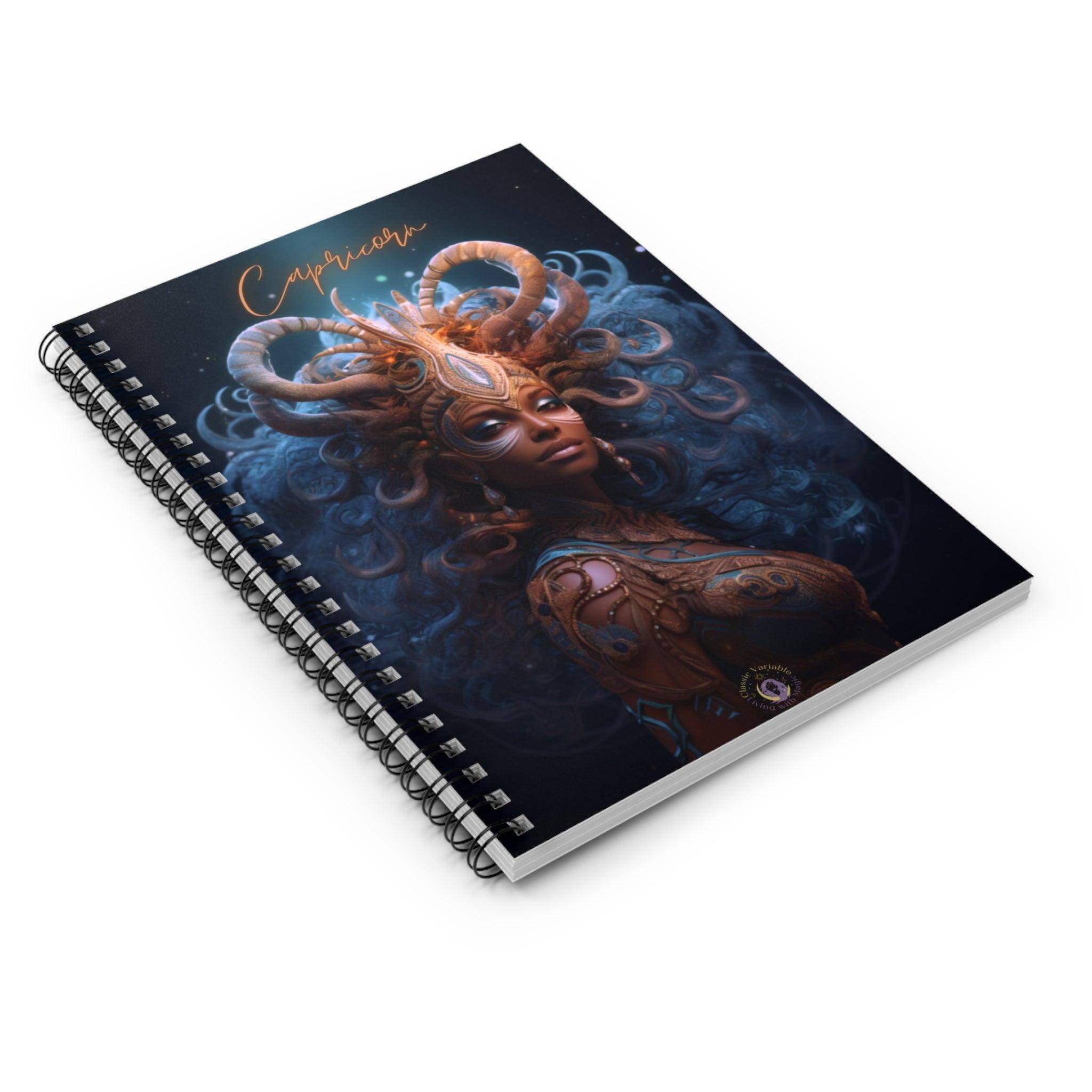 Capricorn Spiral Notebook - Ruled Line - Classic Variable