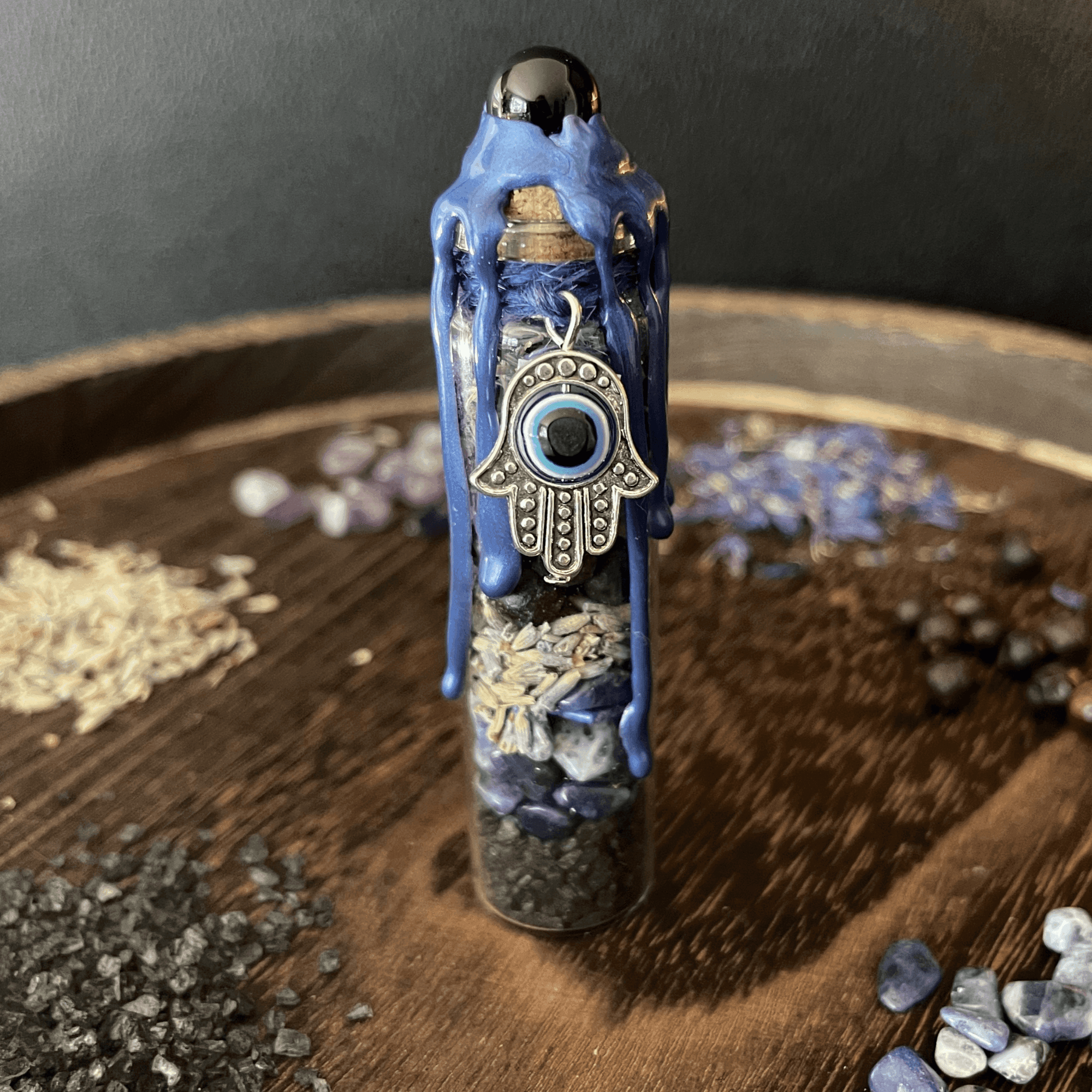 Evil Eye Protection Spell Jar, Nazar Spell Bottle - Classic Variable