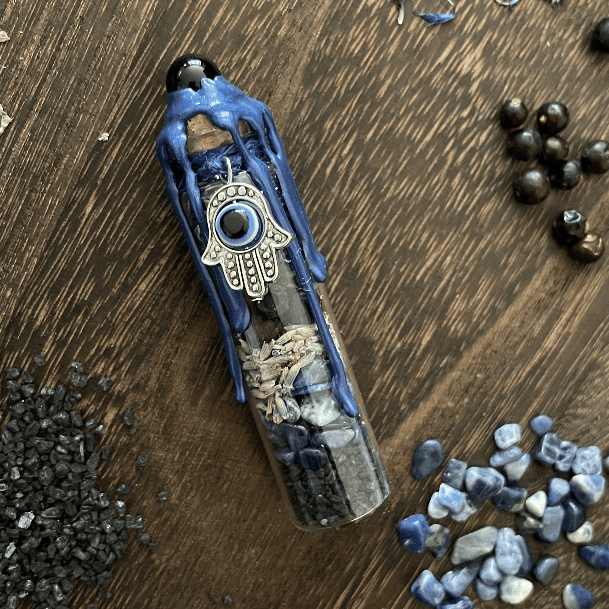 Evil Eye Protection Spell Jar, Nazar Spell Bottle - Classic Variable