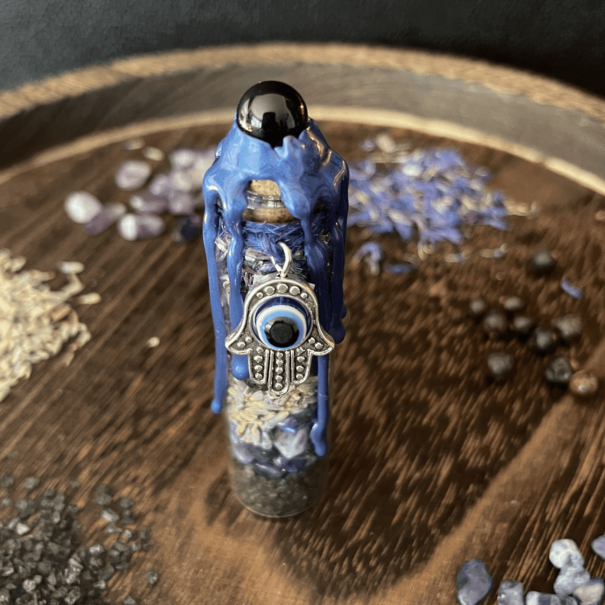 Evil Eye Protection Spell Jar, Nazar Spell Bottle - Classic Variable