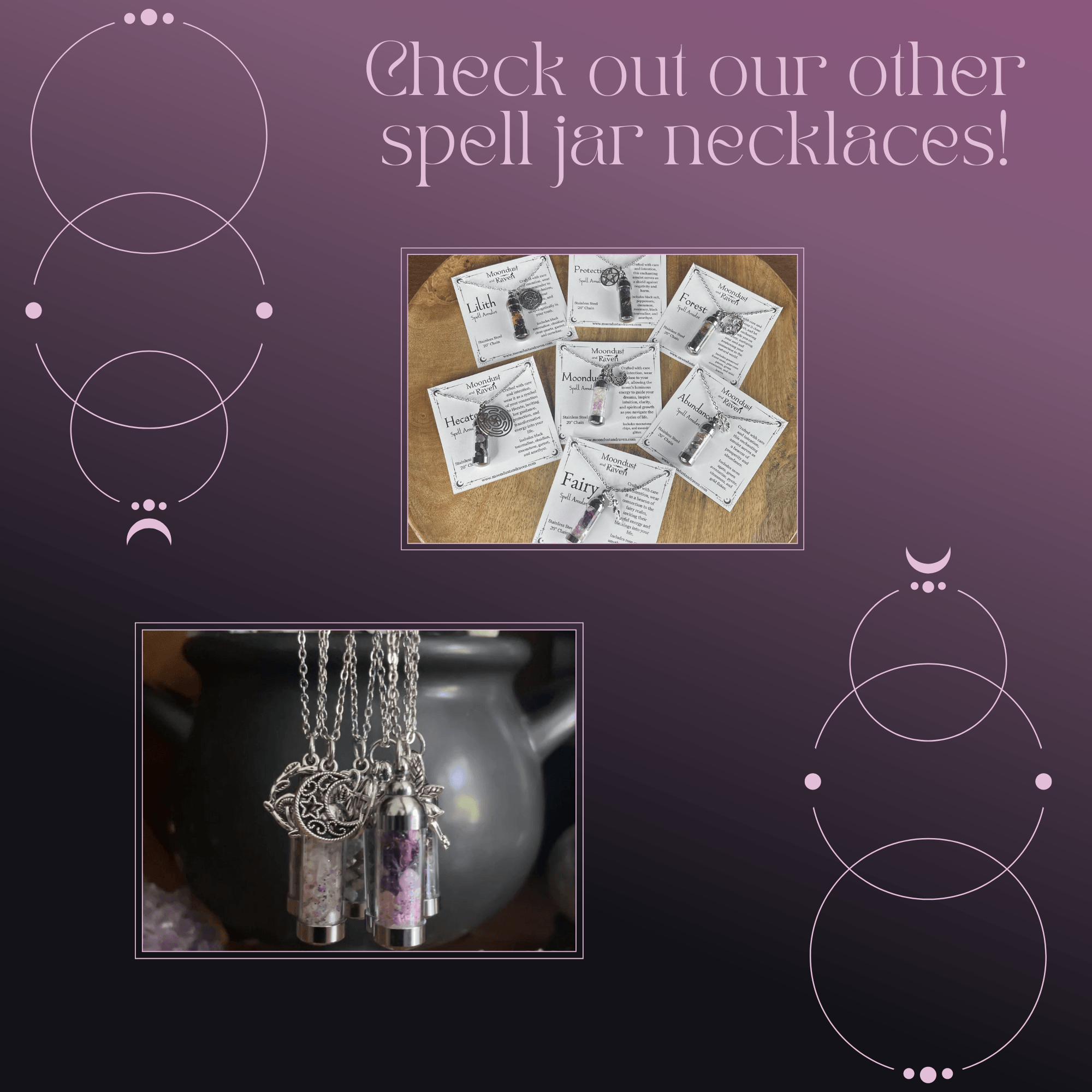 Moondust Spell Jar Necklace