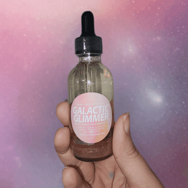 Galactic Glimmer Crystal Infused Bath and Body Oil - Classic Variable
