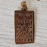 Gold Zodiac Tarot Necklace