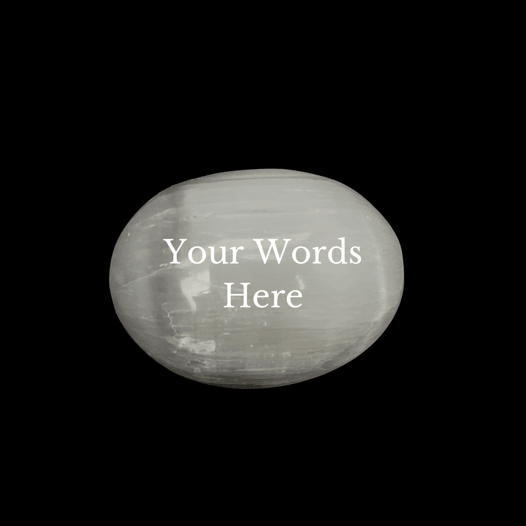 Humorous Selenite Palm Stones | Singles | (6-7cm) - Classic Variable