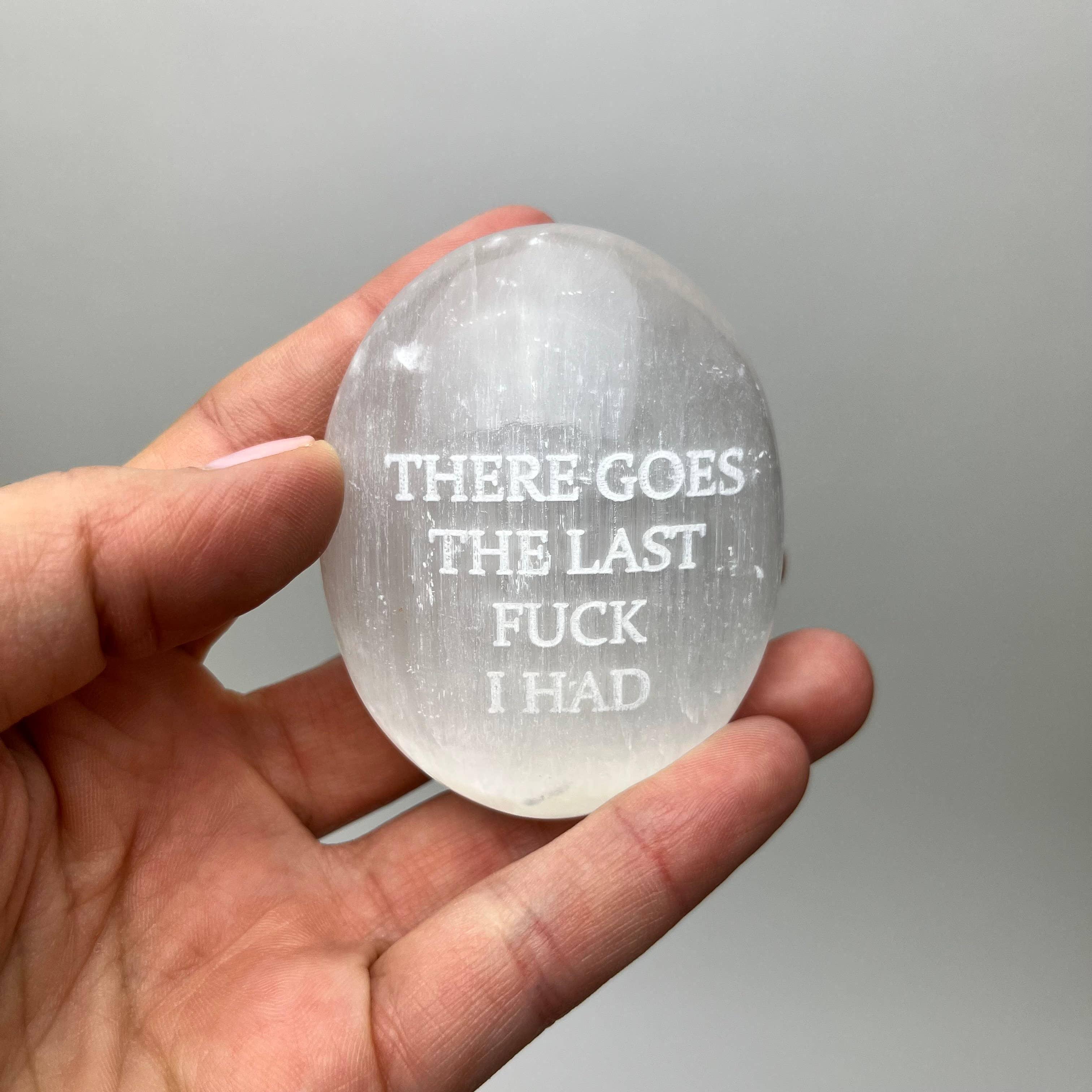 Humorous Selenite Palm Stones | Singles | (6-7cm) - Classic Variable