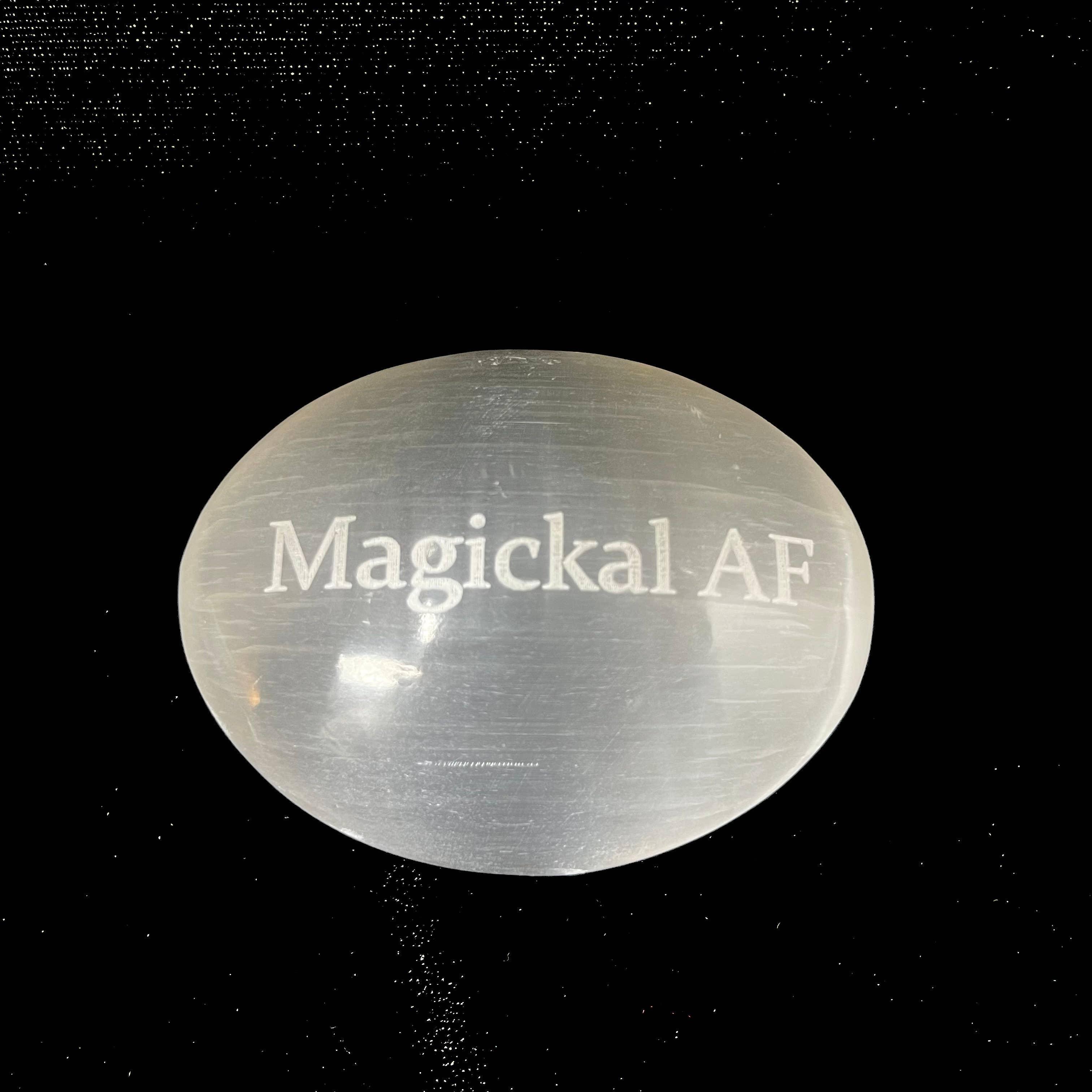 Humorous Selenite Palm Stones | Singles | (6-7cm) - Classic Variable