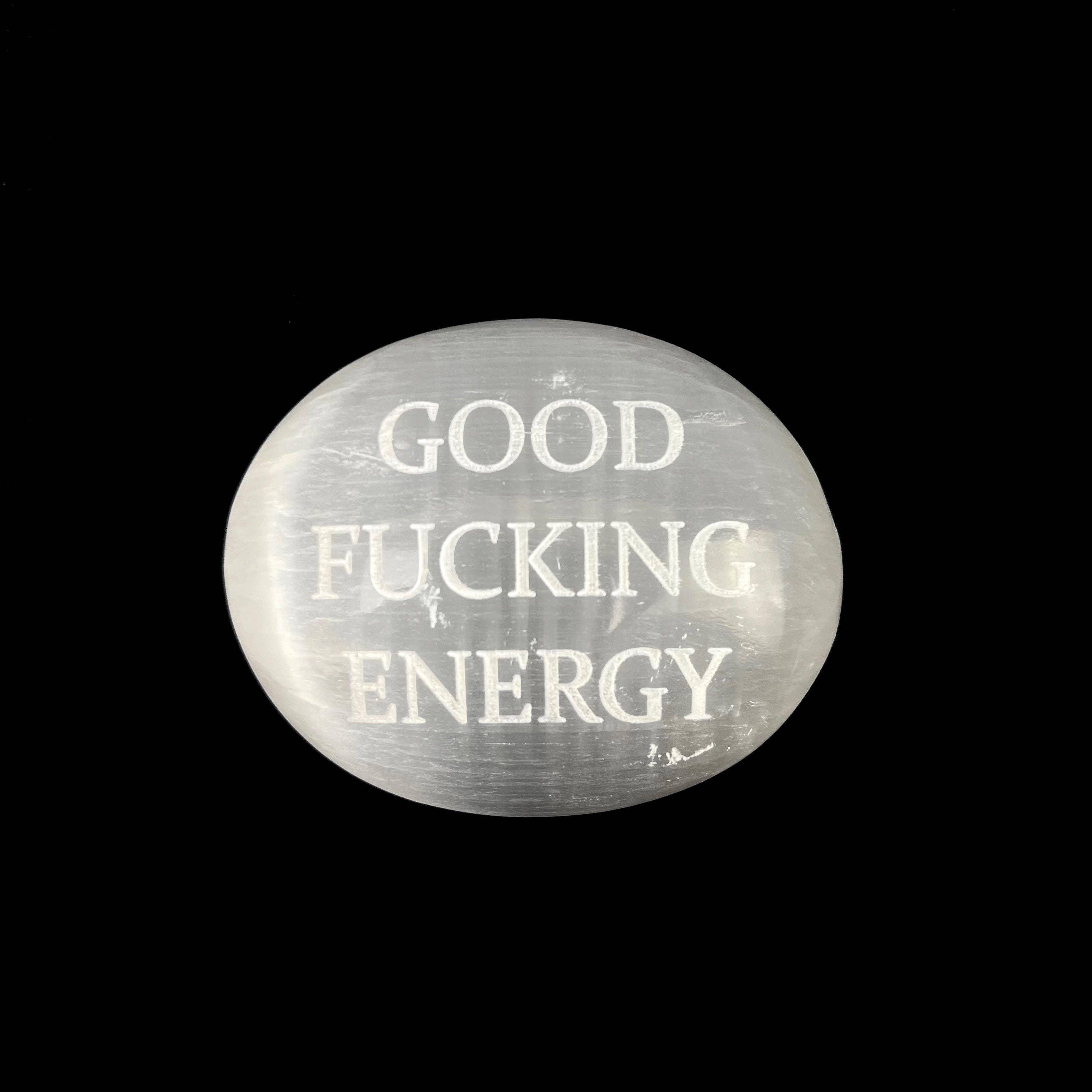 Humorous Selenite Palm Stones | Singles | (6-7cm) - Classic Variable