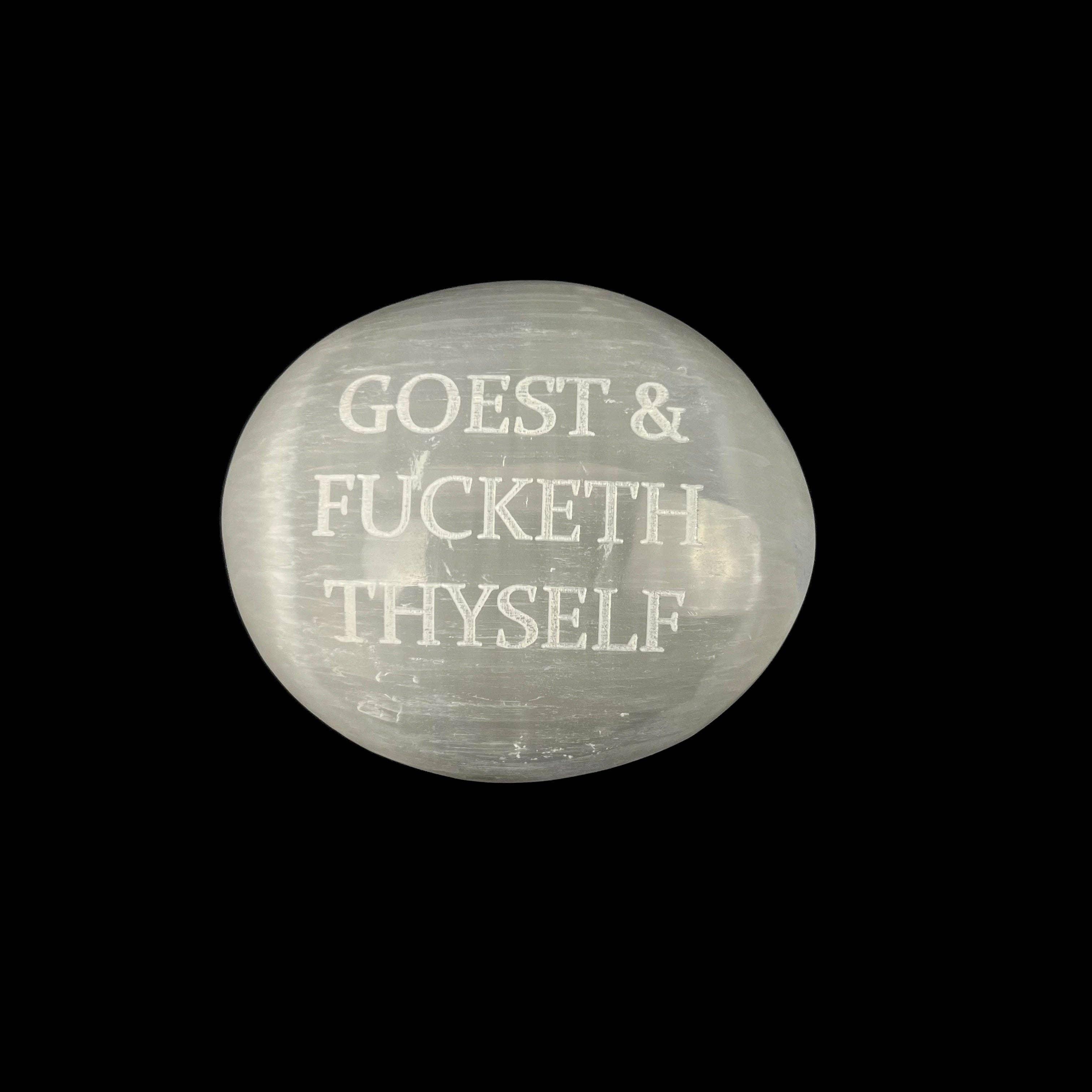 Humorous Selenite Palm Stones | Singles | (6-7cm) - Classic Variable