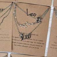 Silver Triple Layered Zodiac Necklace