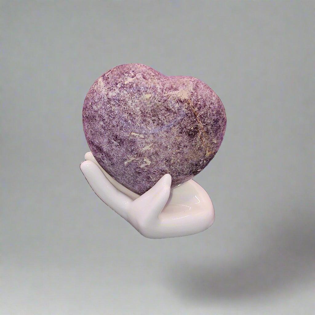 Lepidolite Heart - Classic Variable