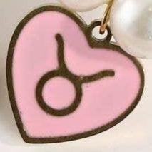 Gold Princess Pearl Zodiac Heart Necklace