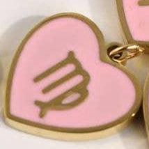 Gold Princess Pearl Zodiac Heart Necklace