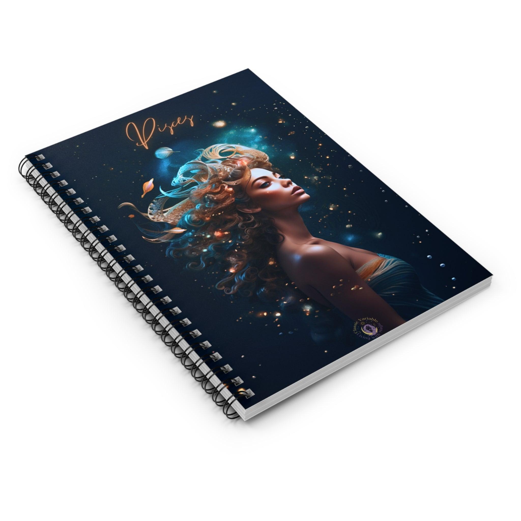 Pisces Spiral Notebook - Ruled Line - Classic Variable