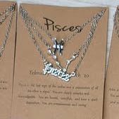 Silver Triple Layered Zodiac Necklace