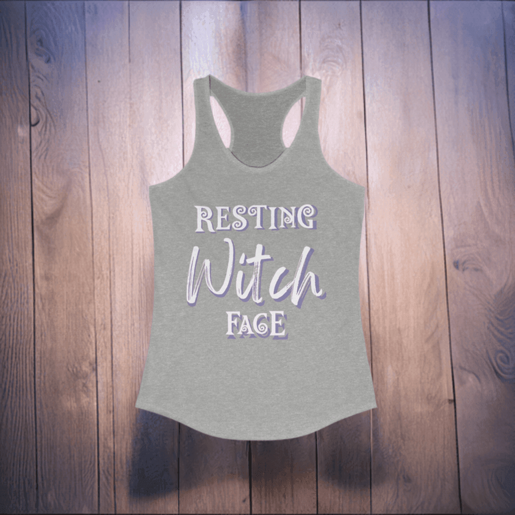 Resting Witch Face Racerback Tank - Classic Variable