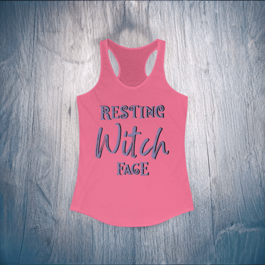 Resting Witch Face Racerback Tank - Classic Variable