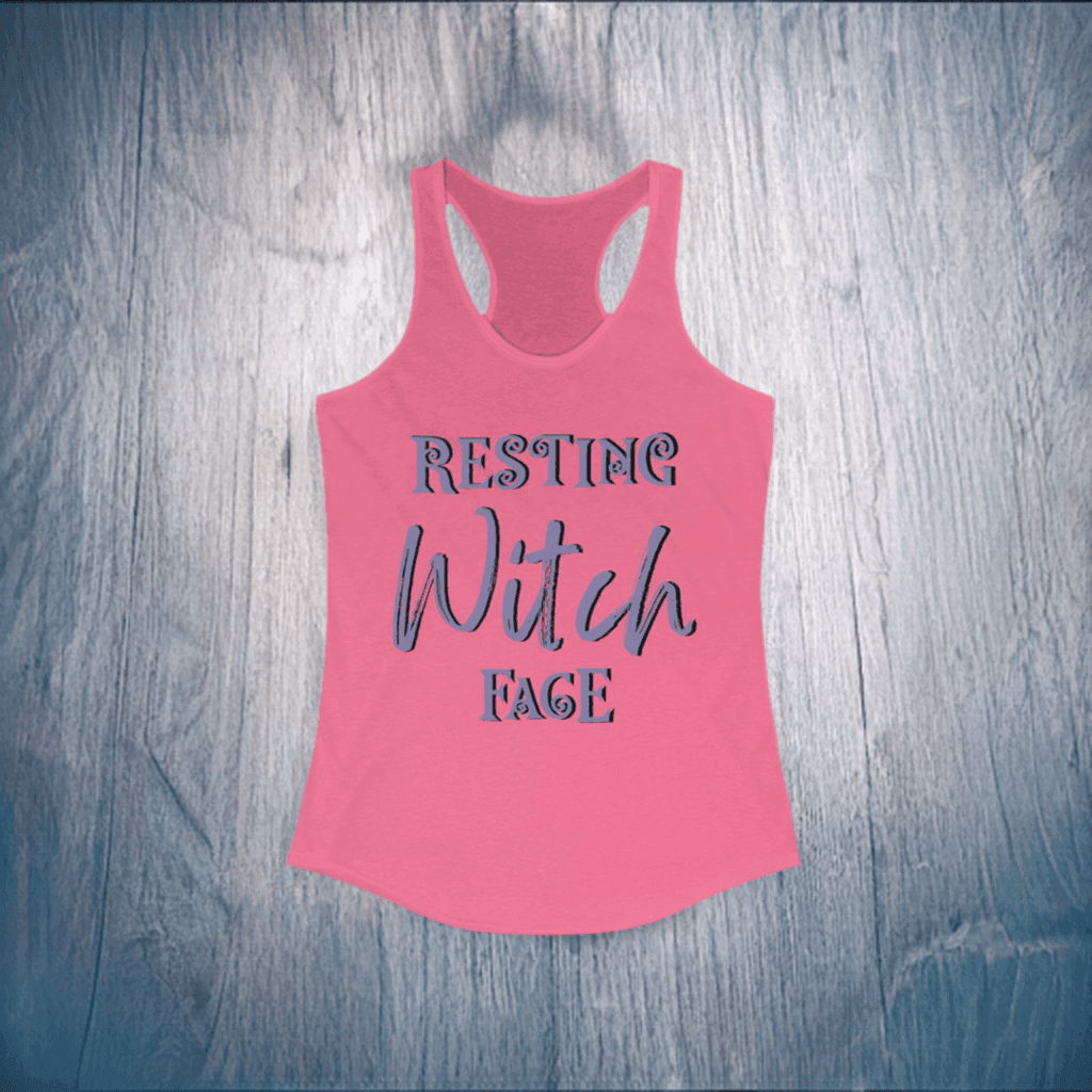 Resting Witch Face Racerback Tank - Classic Variable