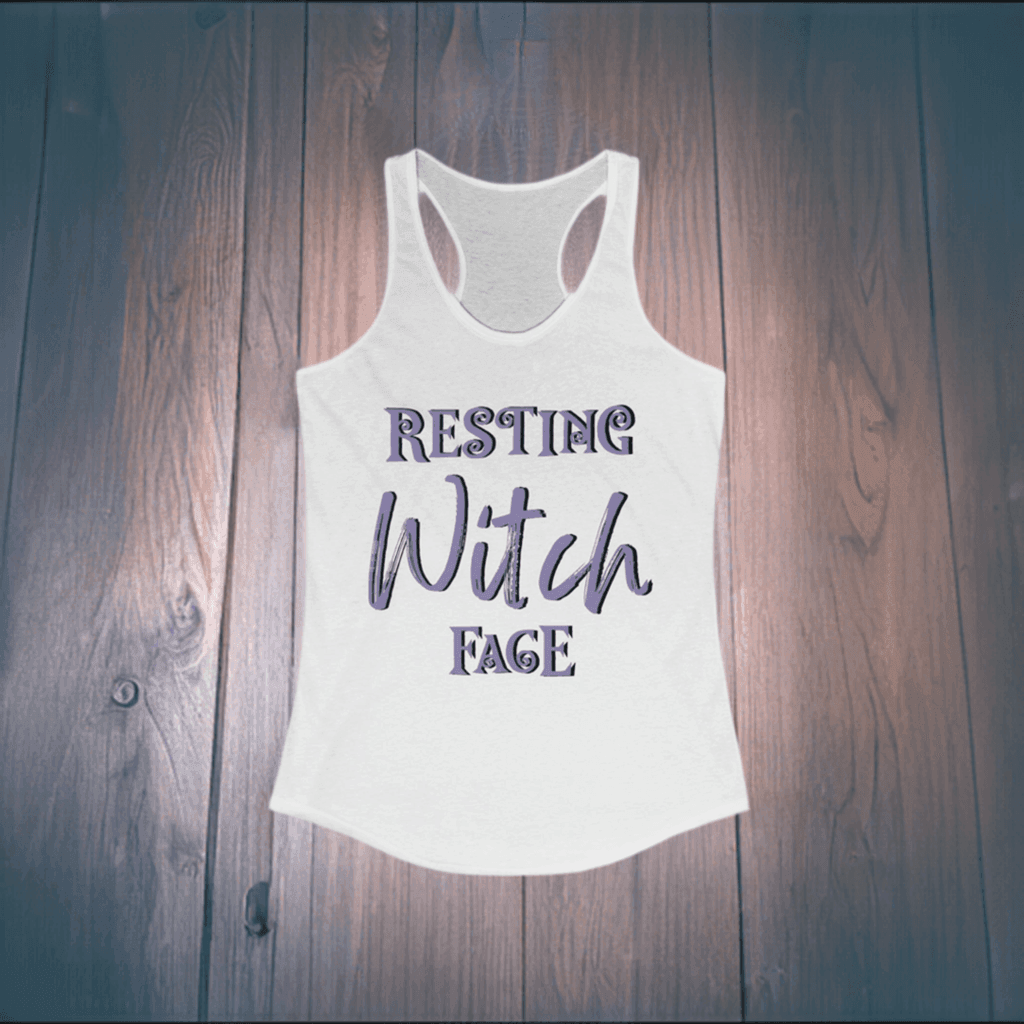 Resting Witch Face Racerback Tank - Classic Variable