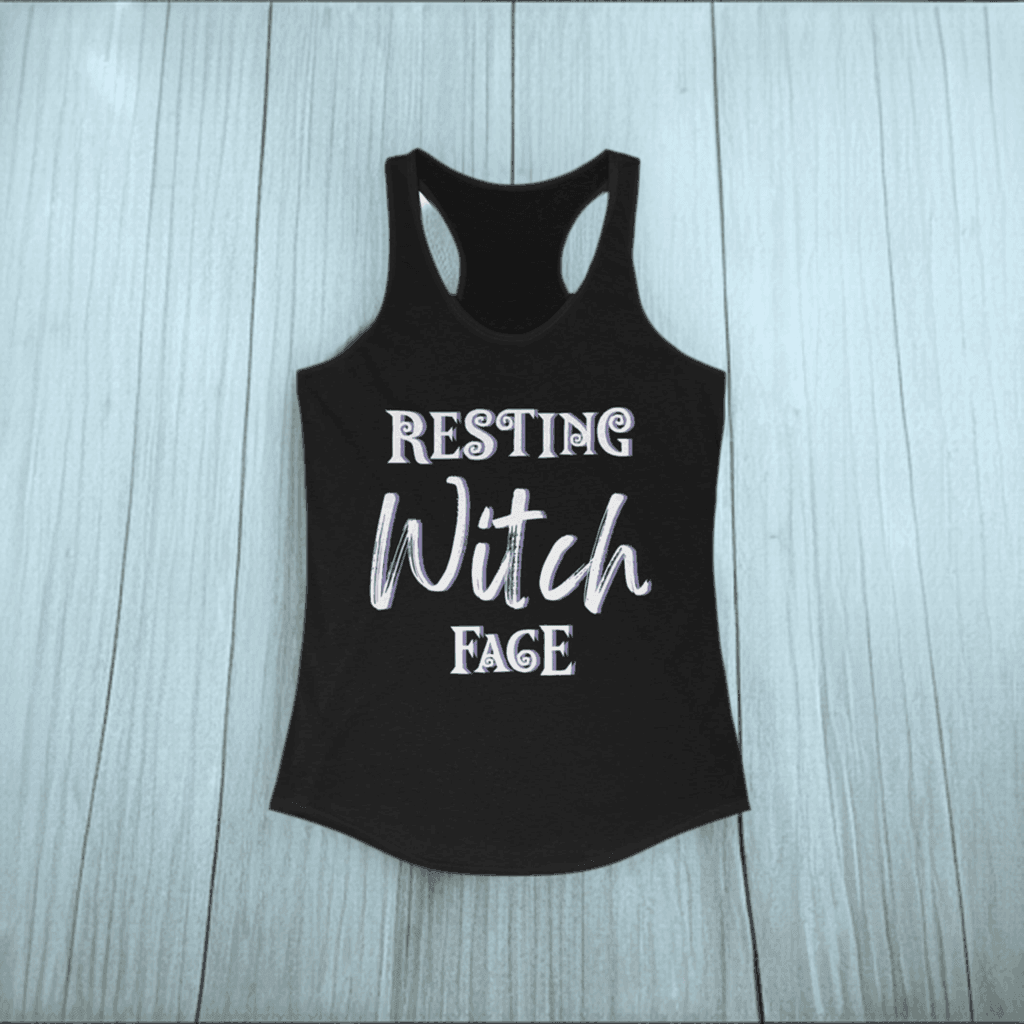 Resting Witch Face Racerback Tank - Classic Variable