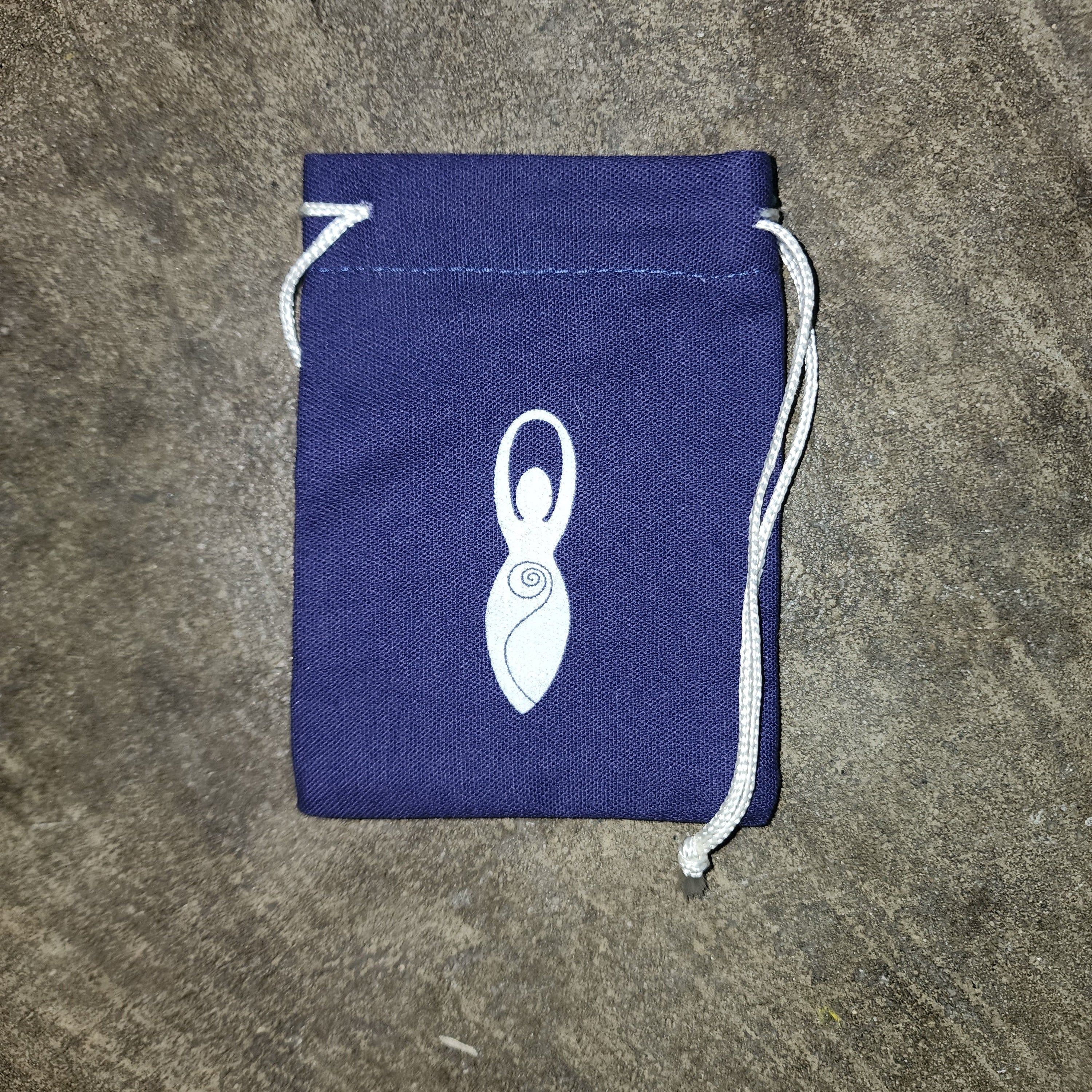Small Stone Drawstring Bag